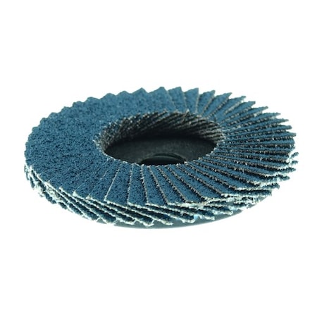 WEILER 2" BobCat Mini Abrasive Flap Disc, Flat (TY27), Type S Mount, 120Z 50936